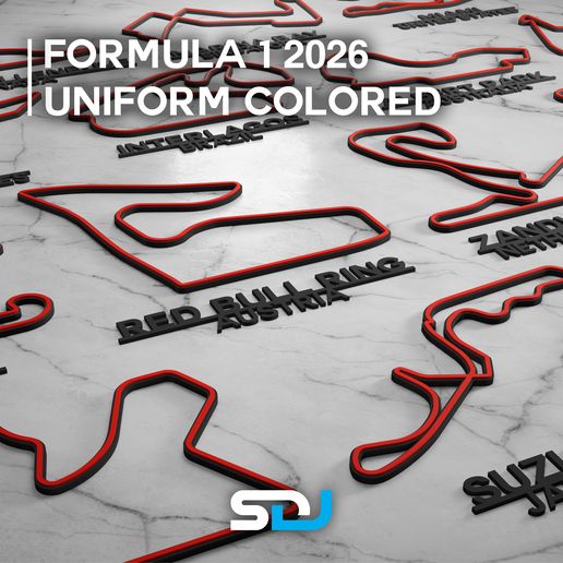 Formula 1 2026 - Uniform Colored