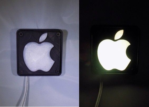 combine_images_display_large.jpg Free STL file Apple Logo LED Nightlight/Lamp・3D printer model to download, Balkhagal4D