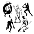 bejz-bundle-set.png SET DI PORTACHIAVI CON MOTIVI DI GIOCATORI DI BASEBALL / ORECCHINI / COLLANA
