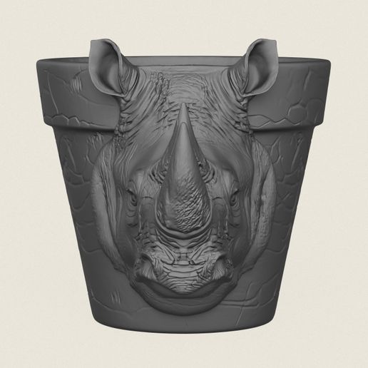 Rhino-Head-Planter-02.jpg Rhino Head Planter