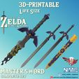 Cover2.jpg Master Sword - Zelda Tears of the Kingdom - Complete Set - Life Size