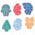 main.jpg Cute Christmas Characters Cookie Cutter Set of 6