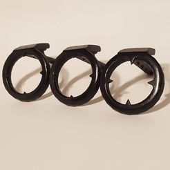 20190730_144530.jpg STL file Heart-ON Chastity 4x2mm Retainer rings, 30-45mm・3D print object to download