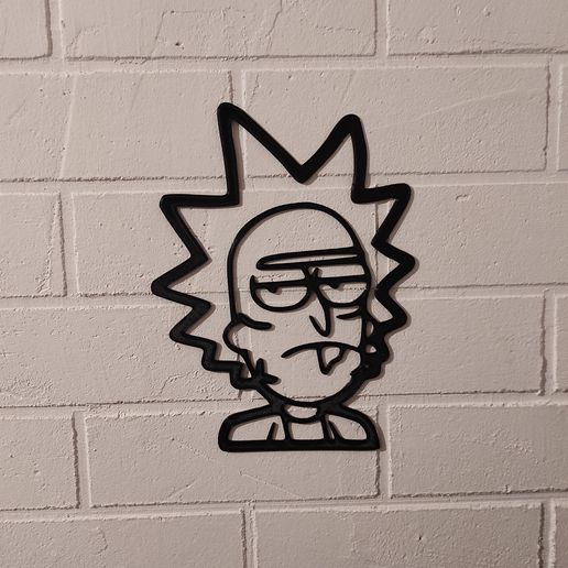 Rick and Morty 2D WALL DECORATION 3D model