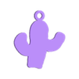 Cactus Pendant Back.stl Archivo STL Colgante de cactus・Plan de impresora 3D para descargar