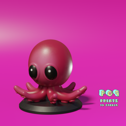 Poulpy1.png STL file Octopus Emoji・Design to download and 3D print