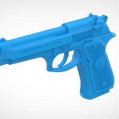 019.jpg Beretta 92FS Modèle d'impression 3d à l'échelle 1/12