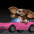 3.jpg Gizmo in a pink Corvette