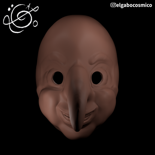 Kullawada Inspired Mask – Bolivian Folklore Mask STL 3D model