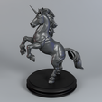 scene-v3c-1-sq.png 3D Print Your Own Fantasy Majestic 15cm Tall Unicorn Model (STL & OBJ)