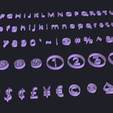4.png Коллекция стилизованных 3D букв алфавита, цифр, символов, спецсимволов и знаков