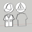 2.png Kit Boy Scout tent hat shirt embossed cookie cutter