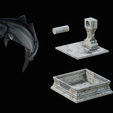 coalfish-open-mouth-statue-box-44.png COALFISH / POLLACHIUS VIRENS trophy with storage space for 3d printing