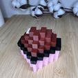 IMG_3454.jpg Minecraft style life heart box, VALENTINE`S GIFT, Jewelry box, watch box, gift box