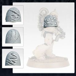 B6.jpg Бесплатный 3D файл Death Guard SHOULDER PADS・Модель 3D-принтера для скачивания