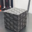 Square textured box