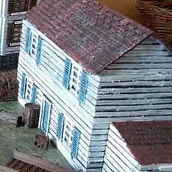 maison-3.jpg STL file NORTH AMERICAN WOODEN HOUSE 3・3D printing design to download