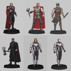 page1.jpg 3D file Thor Pack x11 Figures - low poly 3d print・3D printing design to download, TonMcu