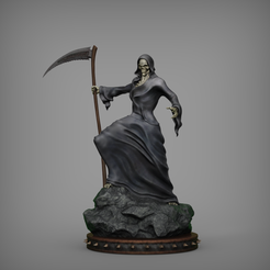 2.22.png STL-Datei San La Muerte - Tod・3D-druckbares Design zum Herunterladen