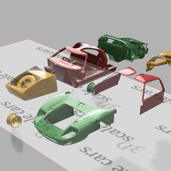 1.jpg STL file 1/8 scale ford gt40 MK1・3D printable design to download, 3dscalecars