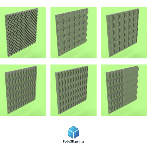 308.png 3D wall relief COLLECTION (10 PIEZAS) - Relieve 3D para pared COLECCIÓN (10 PIECES)