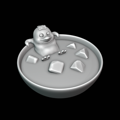 Penguin01.png STL file PAPERCLIP BOX - Penguin・Model to download and 3D print