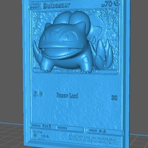 001 Bulbasaur Pokemon Pop Up Card 3D model