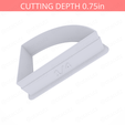 1-4_Of_Pie~2.5in-cookiecutter-only2.png Slice (1∕4) of Pie Cookie Cutter 2.5in / 6.4cm