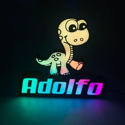 IMG_4224.jpg Fichier STL Lampe dino Adolfo・Plan imprimable en 3D à télécharger