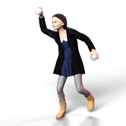 snowballgirl1.png Fichier STL gratuit jouer à la fille de la boule de neige 1・Objet à télécharger et à imprimer en 3D