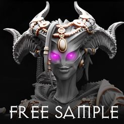 Main_pic.jpg Descargar archivo STL gratis Daemon Damzels - Muestra gratuita・Modelo para la impresora 3D