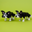Remb-Studios-Flexi-Border-Collie-Picture-1.png Flexi Border Collie | Print-in-place | No Support