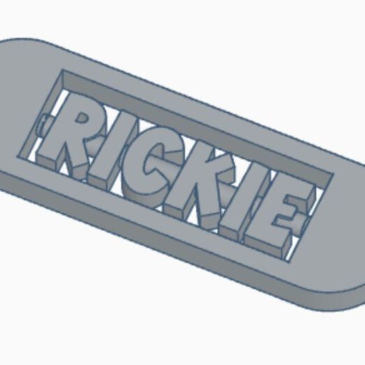 Rickie Spinning Keychain