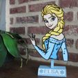Elsa Stand Face.jpg ELSA STAND DECORATION PLATE