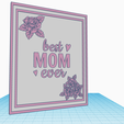 best-mom-ever-frame-roses-2.png Best Mom Ever Decor Stand with roses and hearts, phrame display, personalized gift for Mom