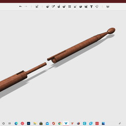 Screenshot-164.png OBJ file drumstick,2 piece print・Model to download and 3D print