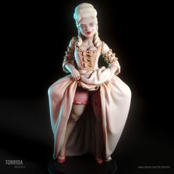 Marie-Antoinette-01.jpg Archivo 3D María Antonieta - Reinas Adorables 2・Diseño para descargar y imprimir en 3D