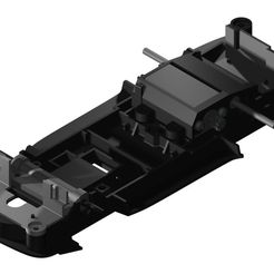 124_porsche_911_gt3_rsr_top_view.jpg Free STL file Slotcar chassis for Carrera Porsche 911 GT3 RSR・3D printable model to download