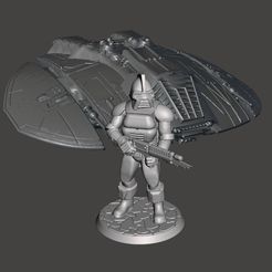 CC0000.JPG Archivo STL gratis Centurión espacial de 28mm en miniatura・Modelo para descargar y imprimir en 3D