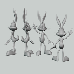 bugs.png 3D-Datei Bugs Bunny kostenlos・3D-Drucker-Design zum herunterladen