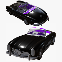 portadauu.png OBJ file CAR BLACK Mercedes 3D MODEL - OBJ - FBX - 3D PRINTING - 3D PROJECT - BLENDER - 3DS MAX - MAYA - UNITY - UNREAL - CINEMA4D - GAME READY CAR・3D printable design to download