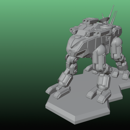 🔥 Blue Flame Battlemech (Generation 3)・Free 3D File for ・Cults