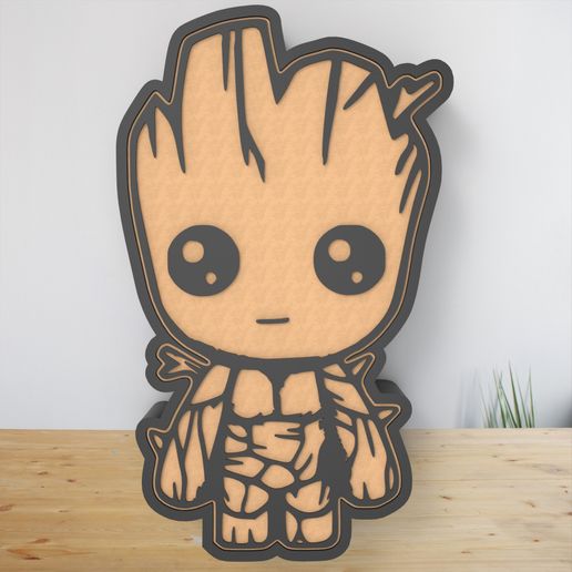 Groot baby lamp 3D model