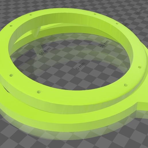 130mm Speaker adapter for Mercedes CLK (internal door) 3D model