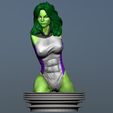 Preview10.jpg Bust She Hulk and She Hulk Fantastic Four 3D print model
