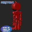 Render5.jpg STL file Flexible Halloween Zombie Articulated・Template to download and 3D print, Printverse