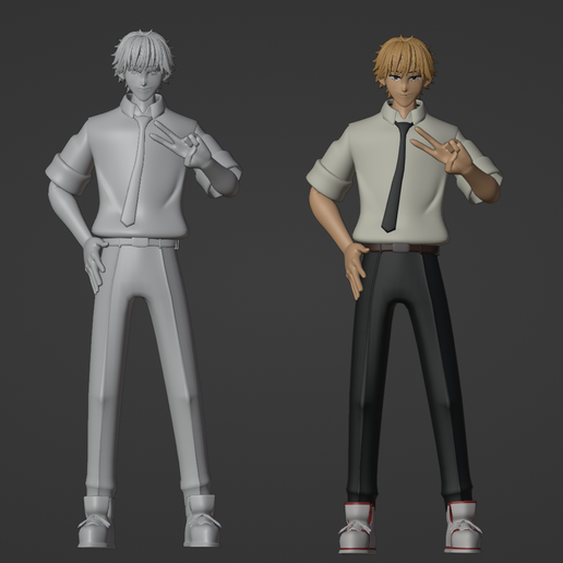 STL file Denji - Chainsaw Man 🪚 (OBJ)・3D printing idea to download・Cults