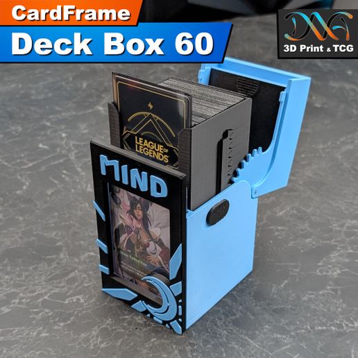CardFrame Deck Box 60 - Mind Design | Pokmon, MTG, Riftbound! 3D File  for 3D printingCults