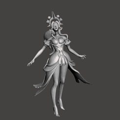 1.png STL file Withered Rose Syndra 3D Model・Template to download and 3D print, lmhoangptit