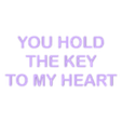 Text inima.stl Heart with Key